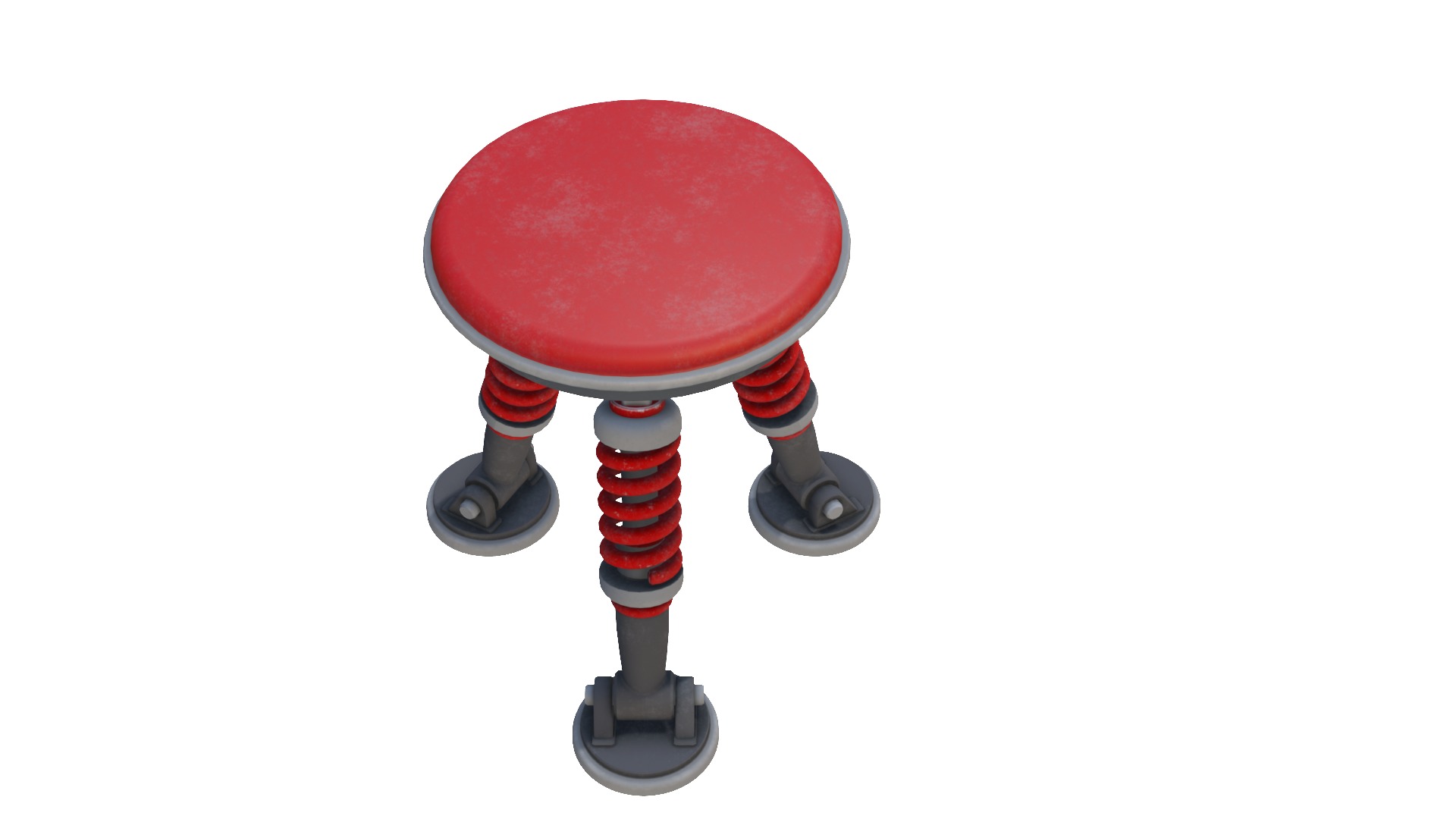 Bouncy chair Low Poly 3D Model Low-poly 3D model_8