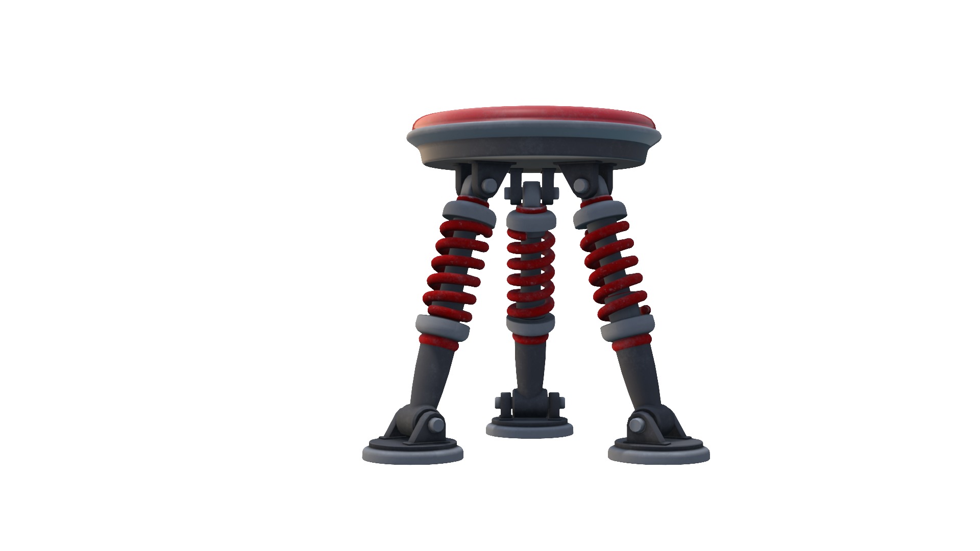 Bouncy chair Low Poly 3D Model Low-poly 3D model_6