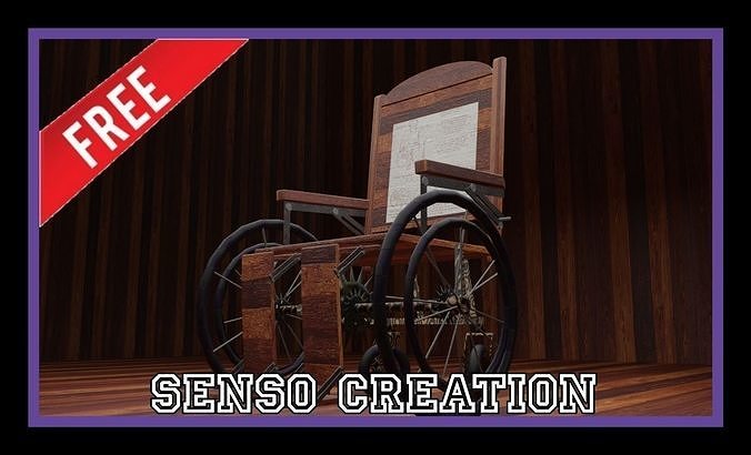 Wheel chair  Free 3D model
