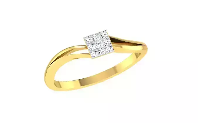 Women Ring Render 3dm STL OBJ FBX Details 3D print model