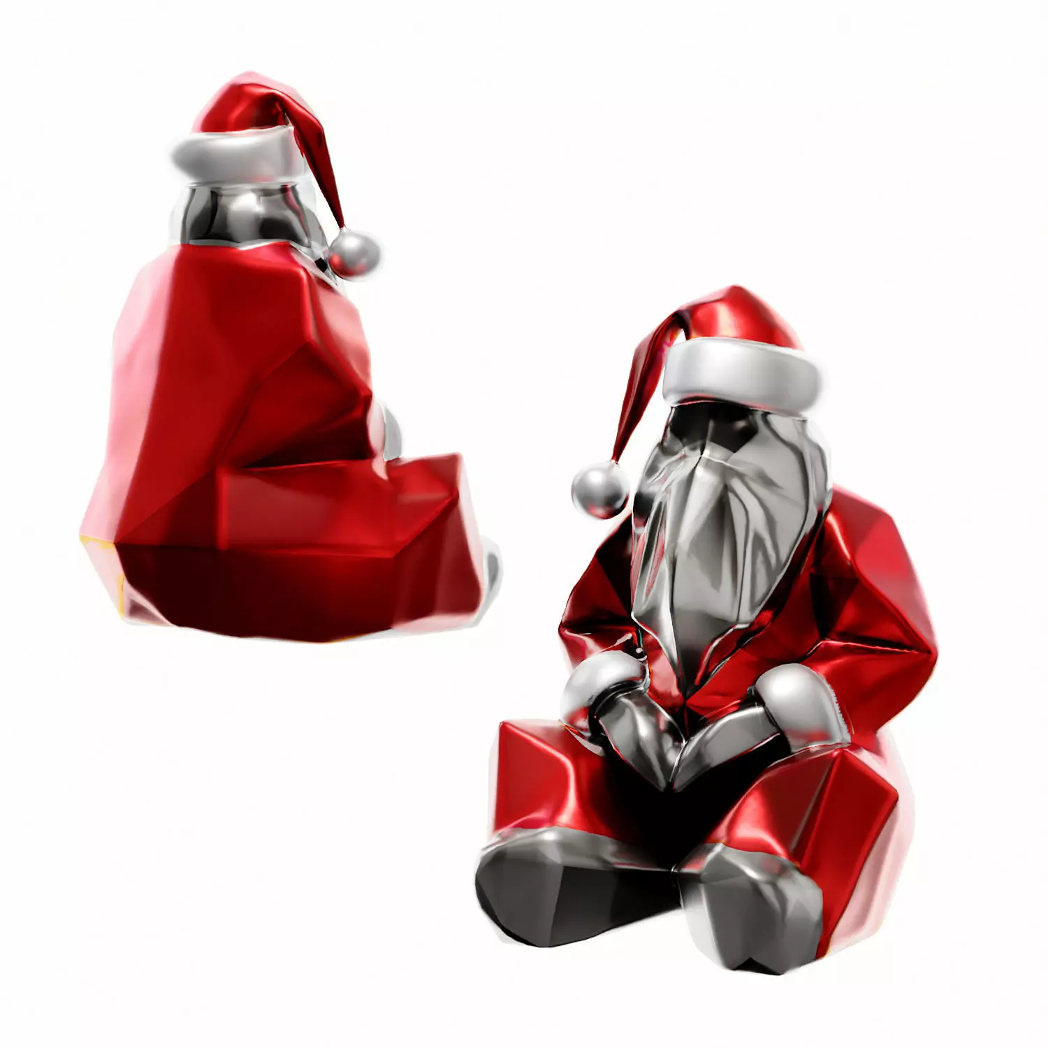 Modern cyberpunk Santa Claus 3D model