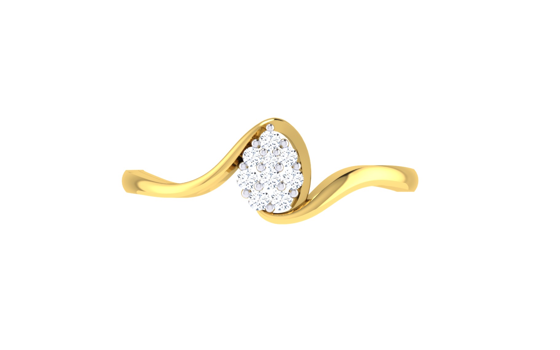 Women Ring Render 3dm STL OBJ FBX Details 3D print model_1