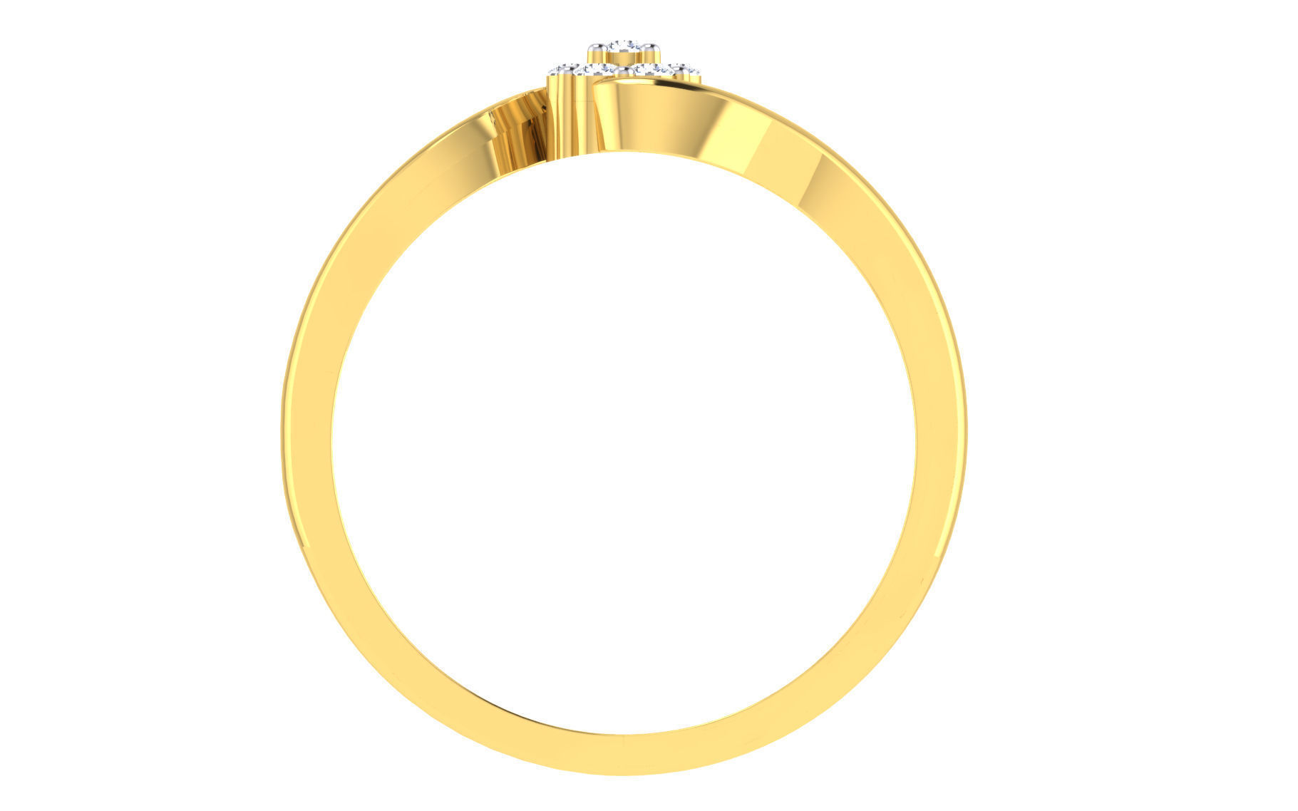 Women Ring Render 3dm STL OBJ FBX Details 3D print model_3