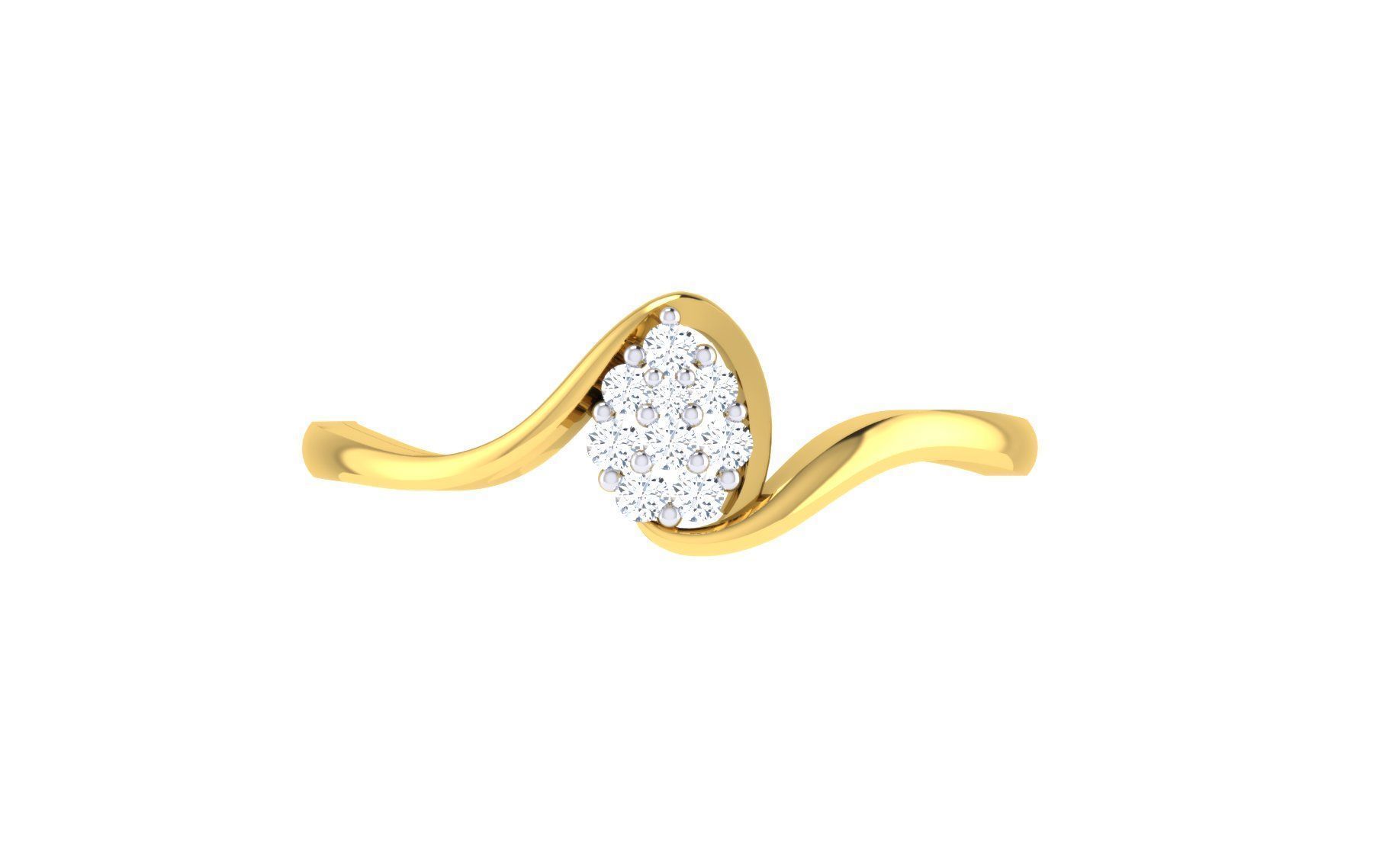 Women Ring Render 3dm STL OBJ FBX Details 3D print model_7