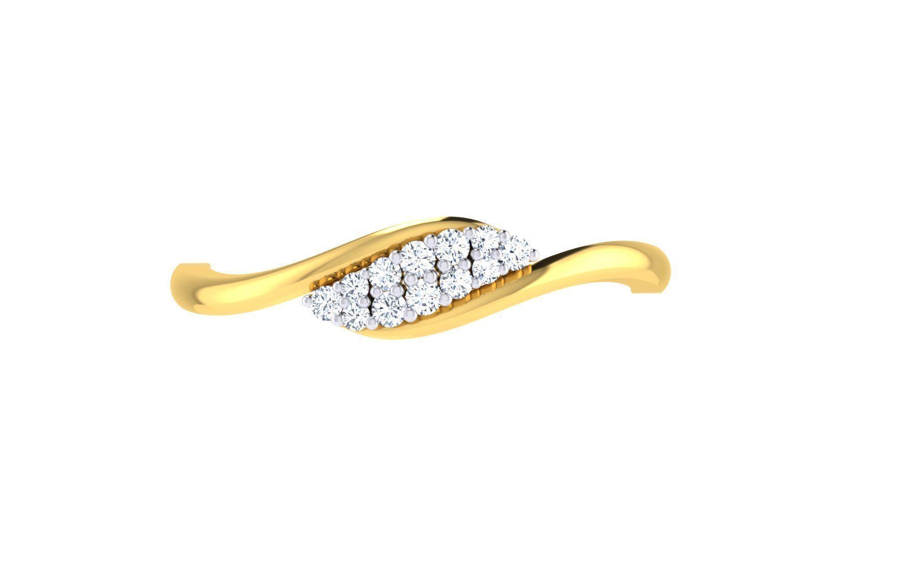 Women Ring Render 3dm STL OBJ FBX Details 3D print model_7