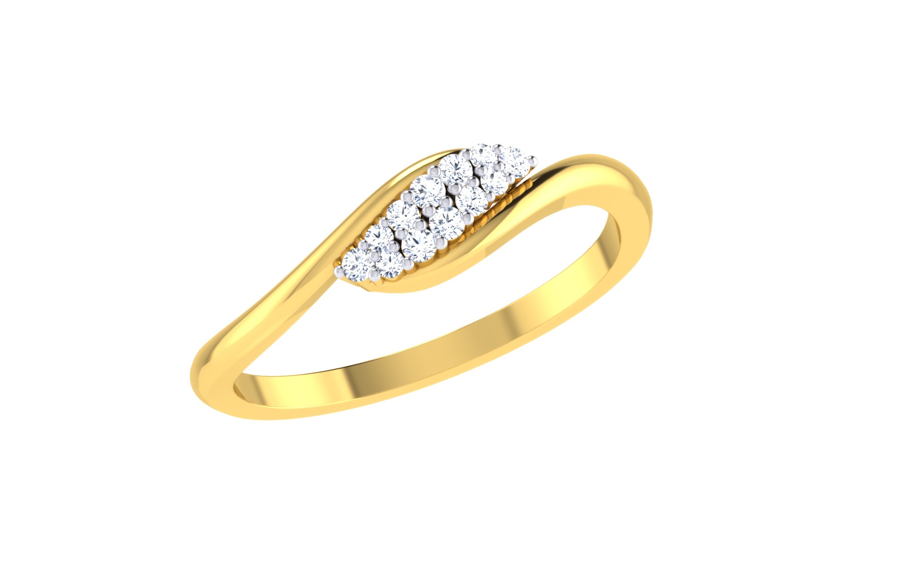 Women Ring Render 3dm STL OBJ FBX Details 3D print model_2