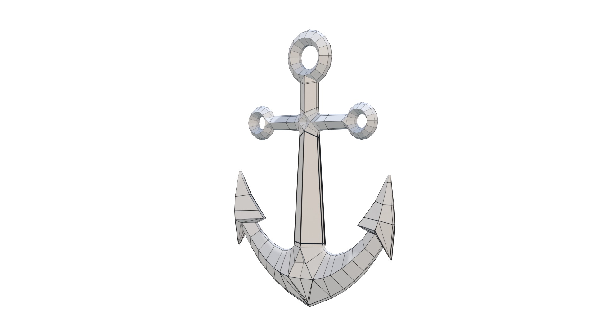 Anchor point ship Low Poly 3D Model Low-poly 3D model_13