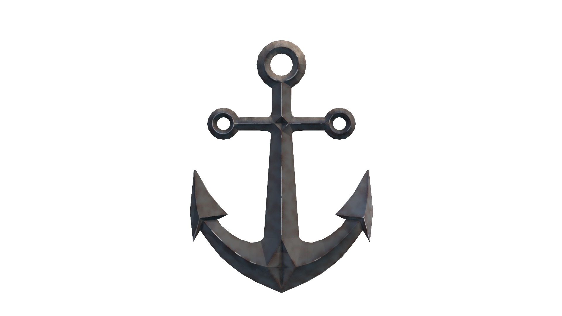 Anchor point ship Low Poly 3D Model Low-poly 3D model_2