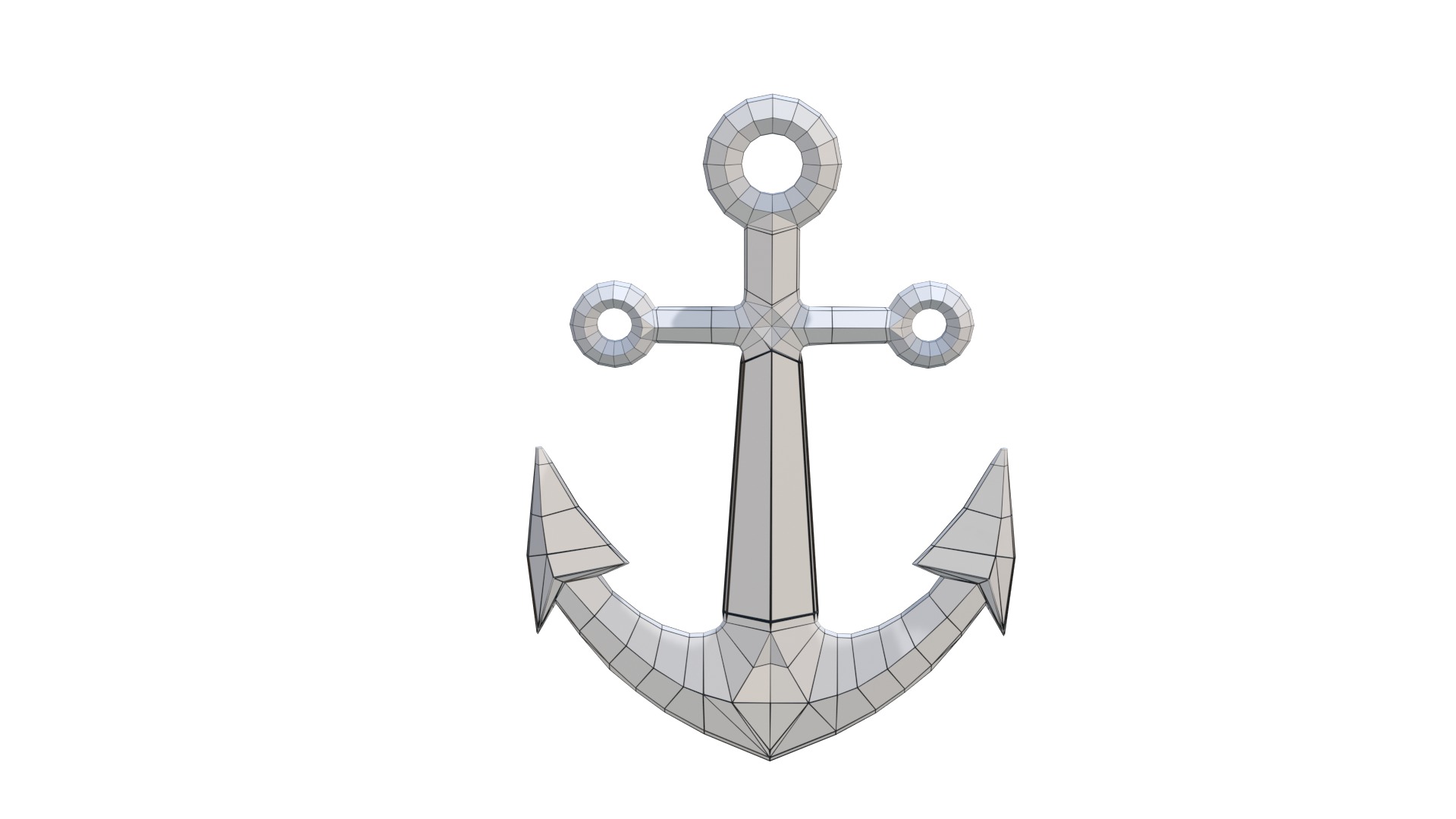 Anchor point ship Low Poly 3D Model Low-poly 3D model_12