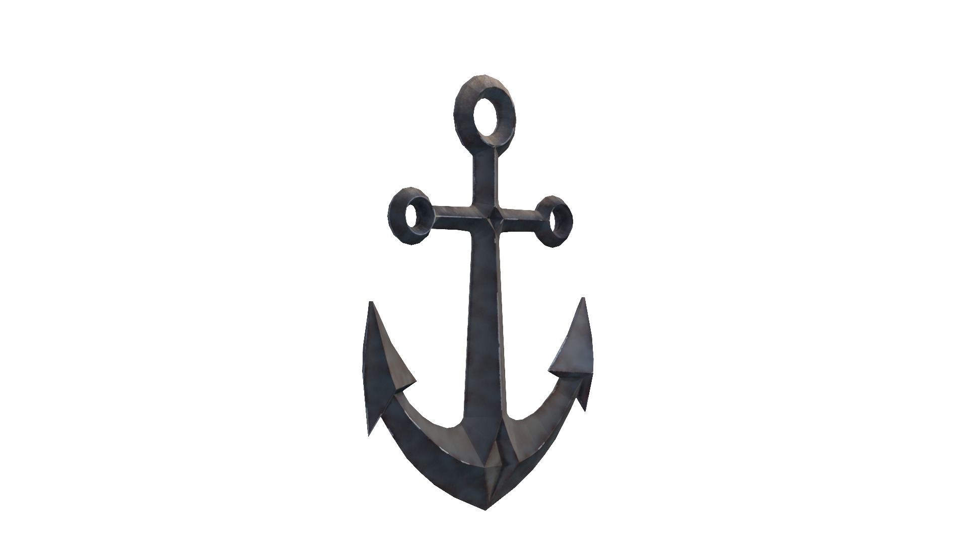 Anchor point ship Low Poly 3D Model Low-poly 3D model_1