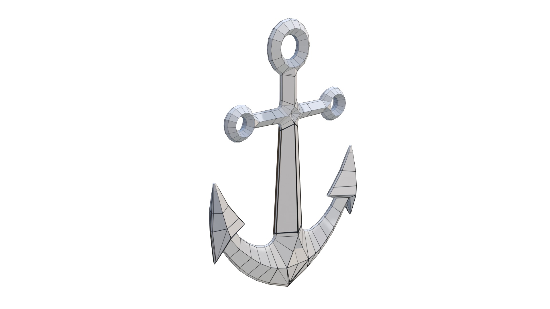 Anchor point ship Low Poly 3D Model Low-poly 3D model_11