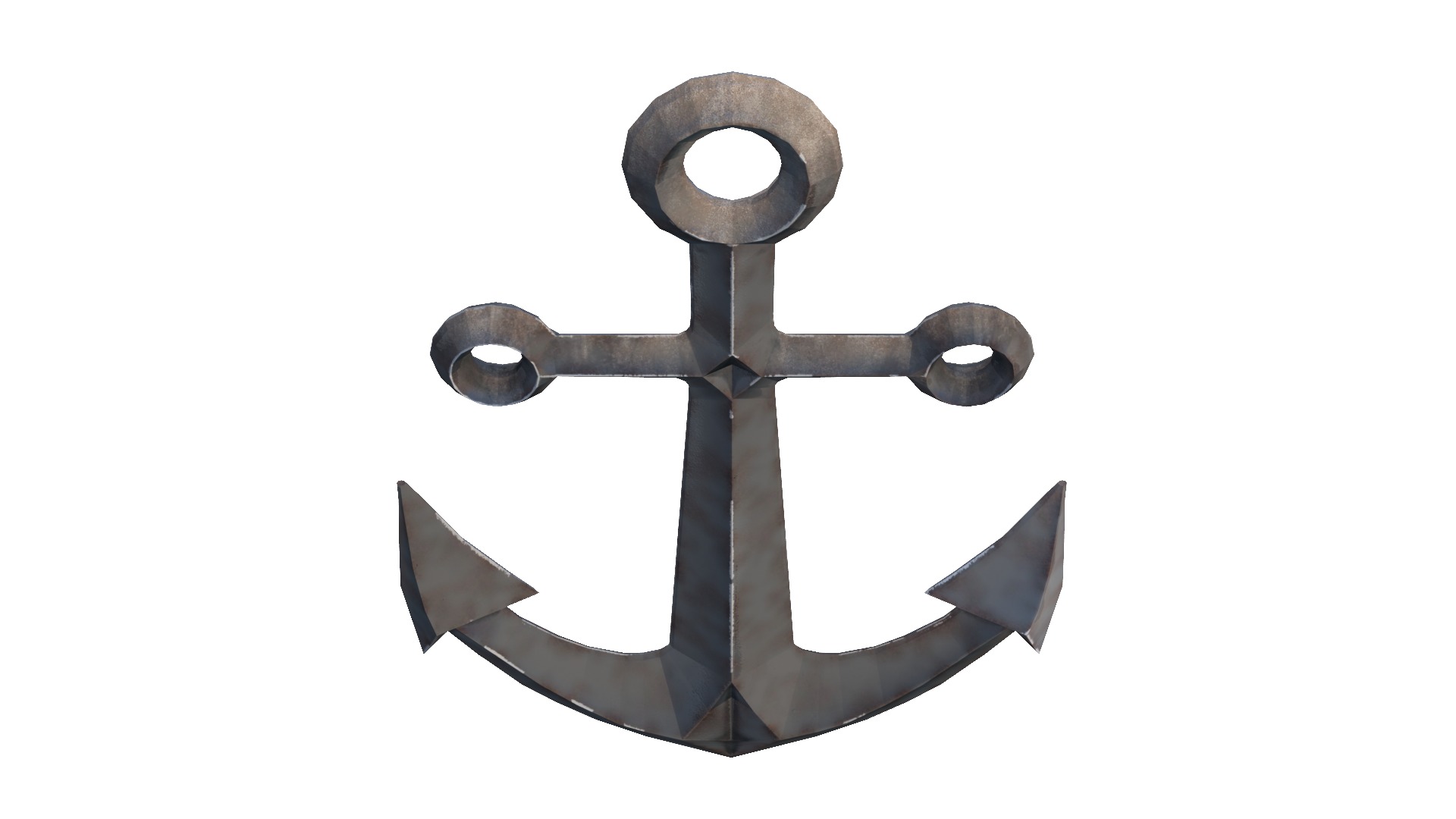 Anchor point ship Low Poly 3D Model Low-poly 3D model_10