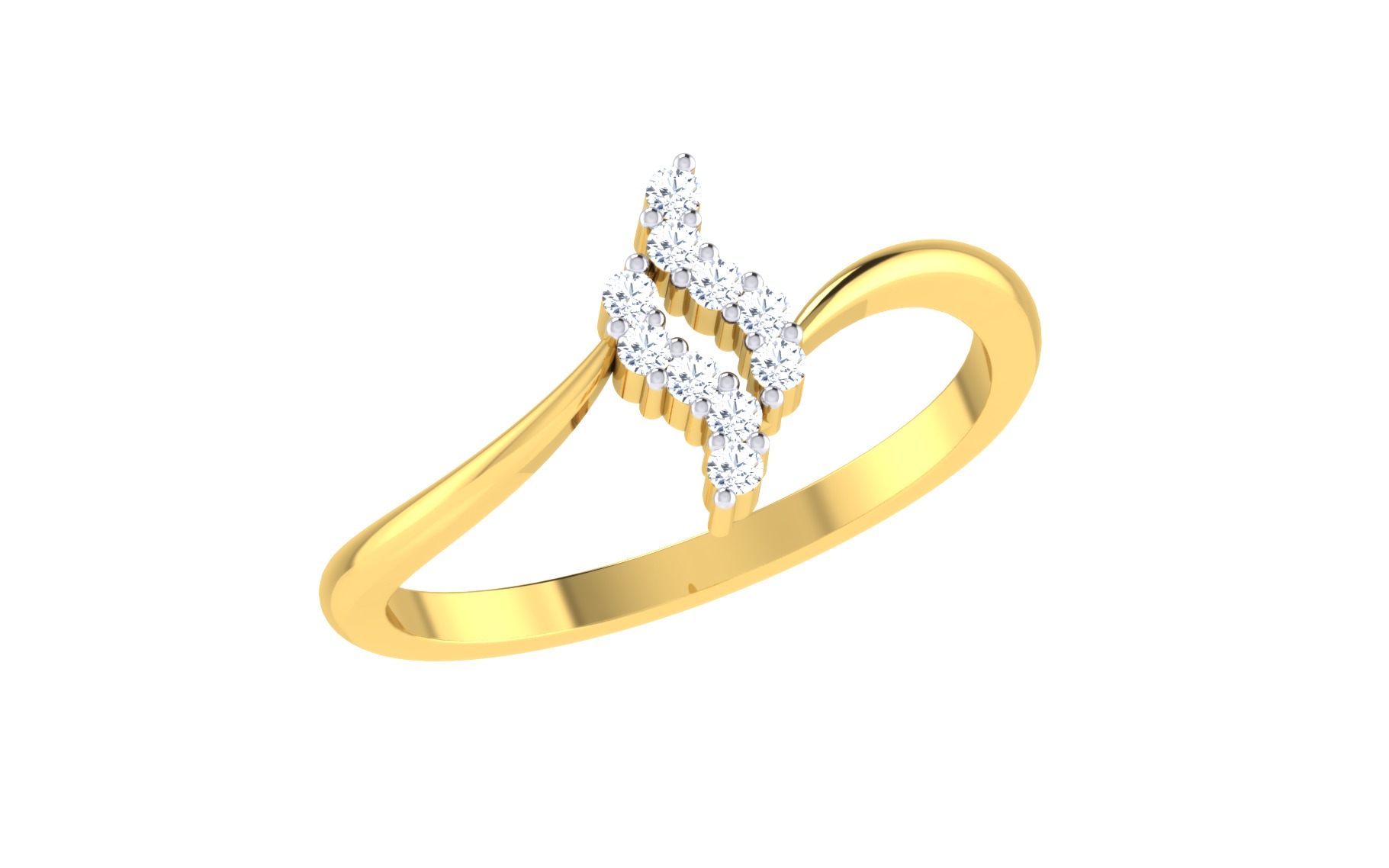 Women Ring Render 3dm STL OBJ FBX Details 3D print model_2