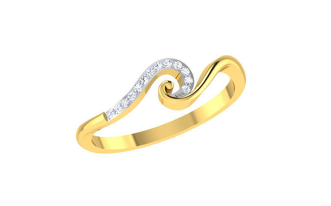 Women Ring Render 3dm STL OBJ FBX Details 3D print model