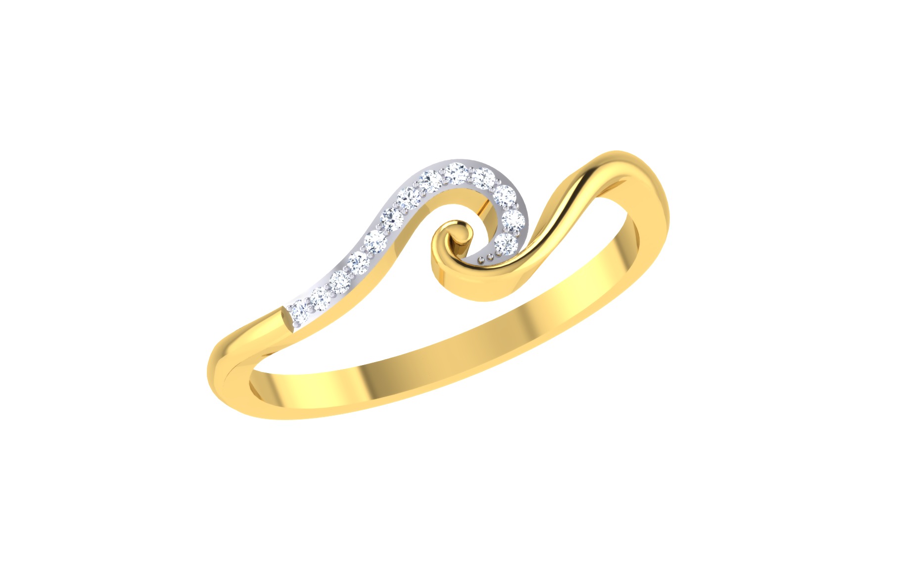 Women Ring Render 3dm STL OBJ FBX Details 3D print model_2