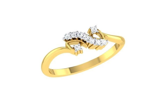 Women Ring Render 3dm STL OBJ FBX Details 3D print model