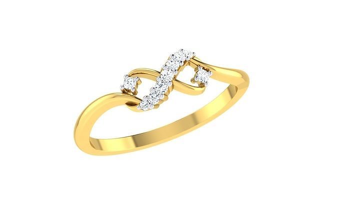 Women Ring Render 3dm STL OBJ FBX Details 3D print model
