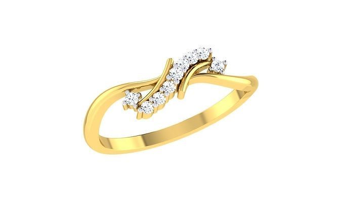 Women Ring Render 3dm STL OBJ FBX Details 3D print model