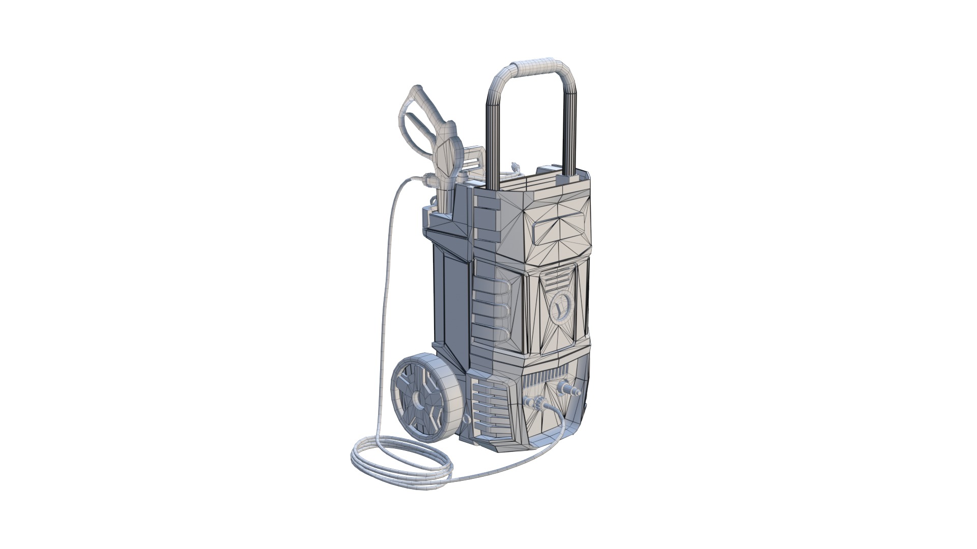 High Pressure Washer Low Poly 3D Model Low-poly 3D model_11