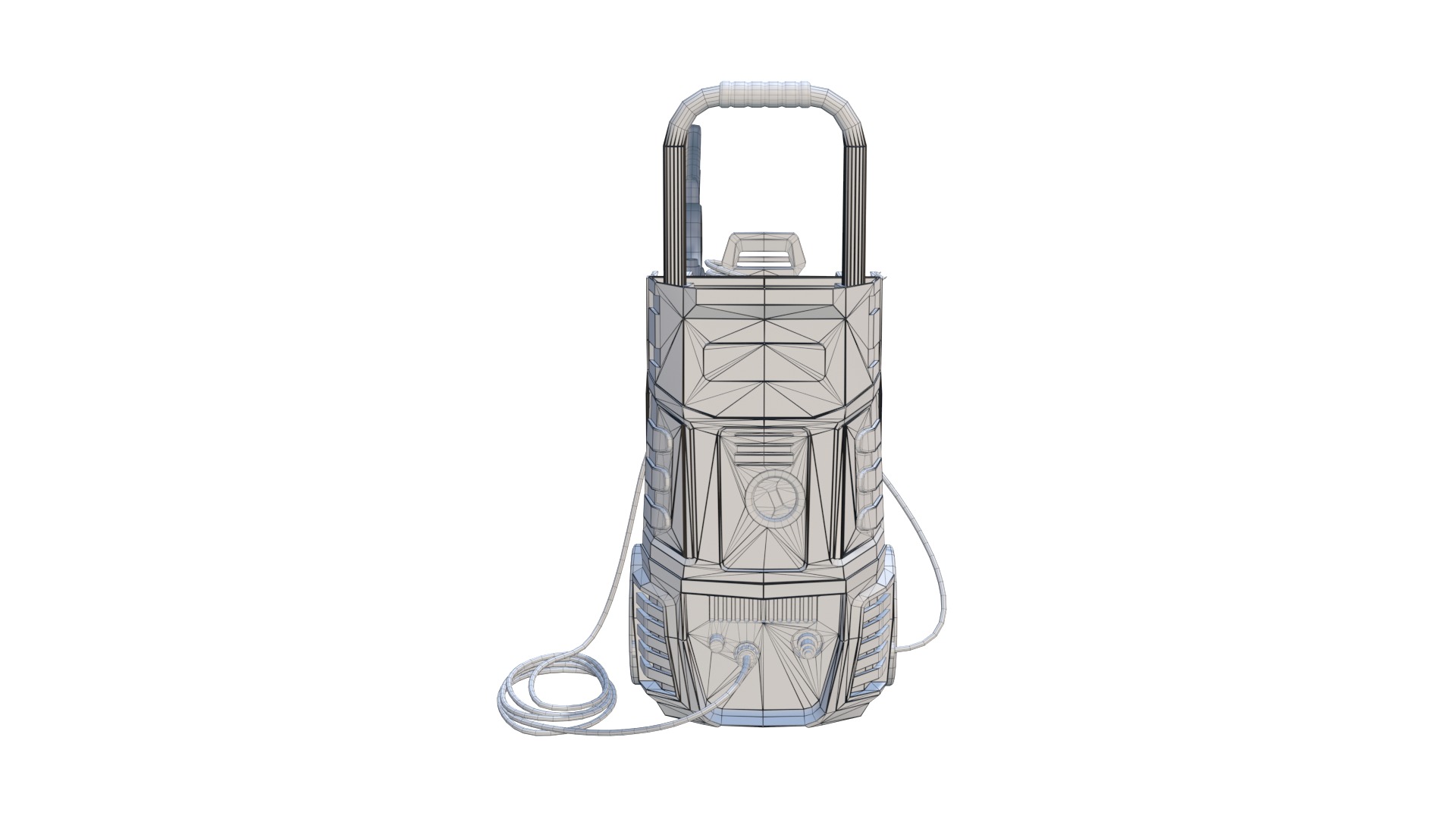 High Pressure Washer Low Poly 3D Model Low-poly 3D model_12