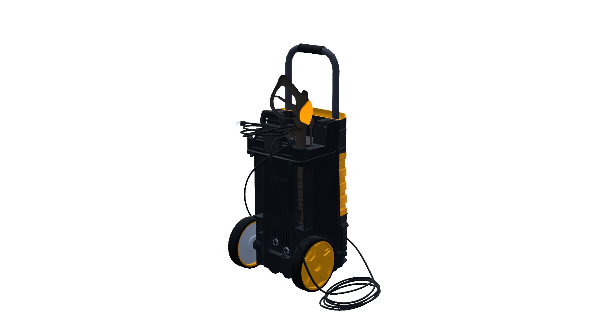 High Pressure Washer Low Poly 3D Model Low-poly 3D model_5