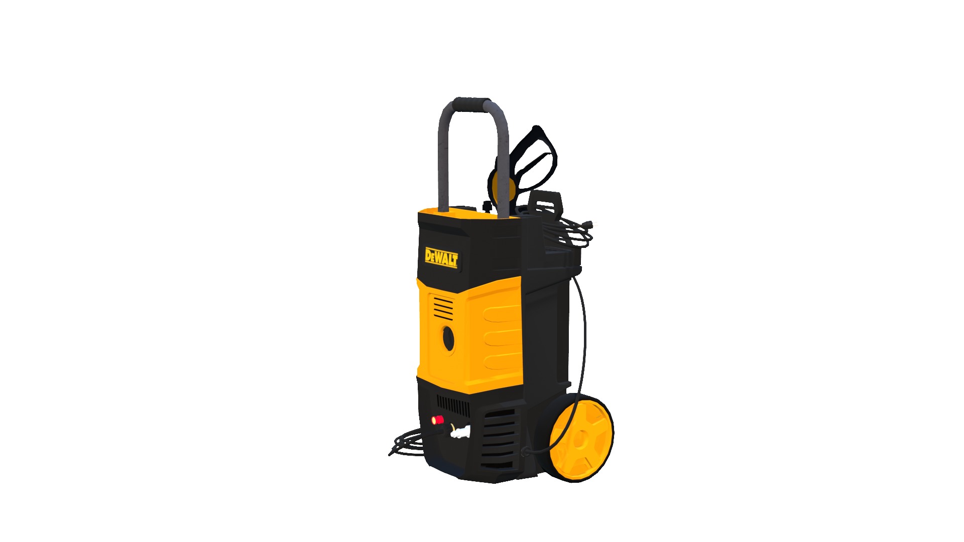 High Pressure Washer Low Poly 3D Model Low-poly 3D model_3
