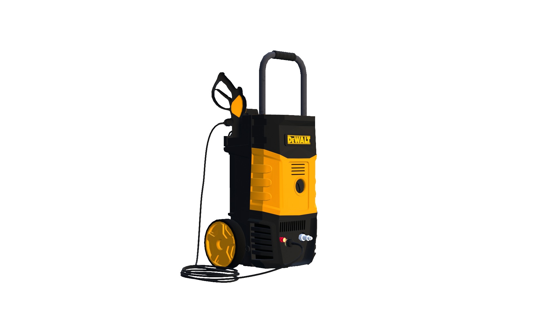 High Pressure Washer Low Poly 3D Model Low-poly 3D model_1