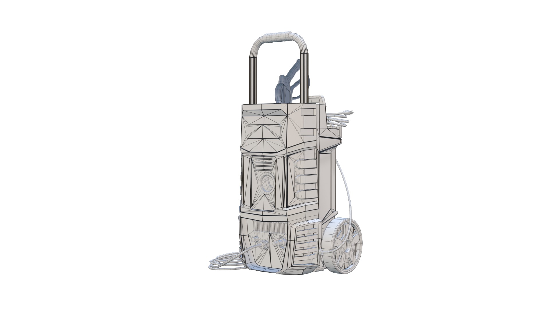 High Pressure Washer Low Poly 3D Model Low-poly 3D model_13