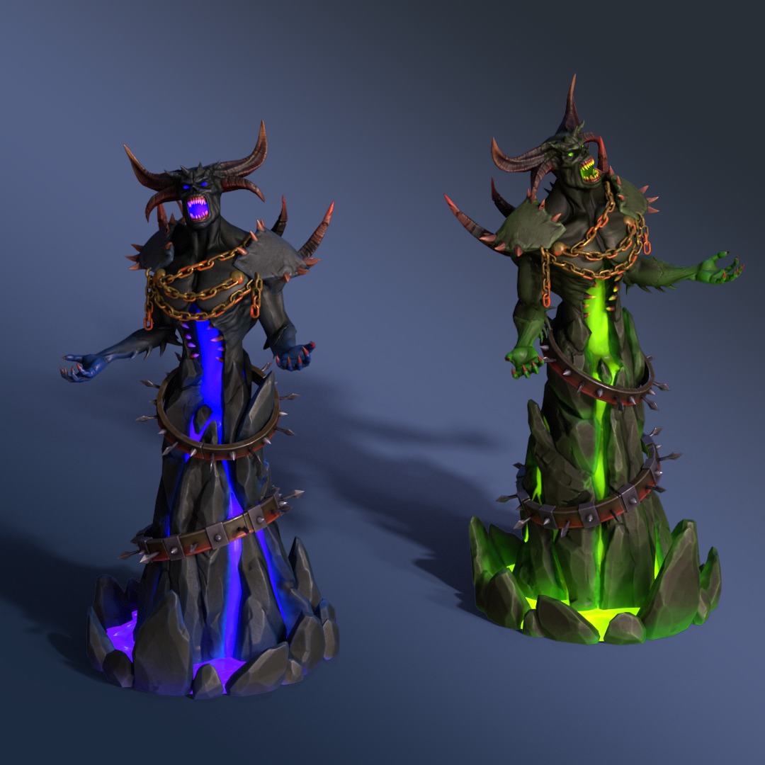 Briar Tower Rigged Animated Low-poly 3D model_2