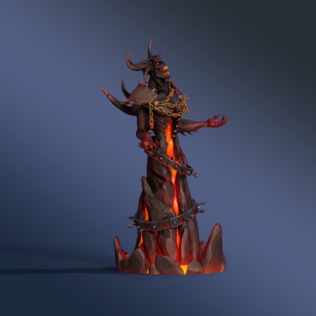 Briar Tower Rigged Animated Low-poly 3D model_7