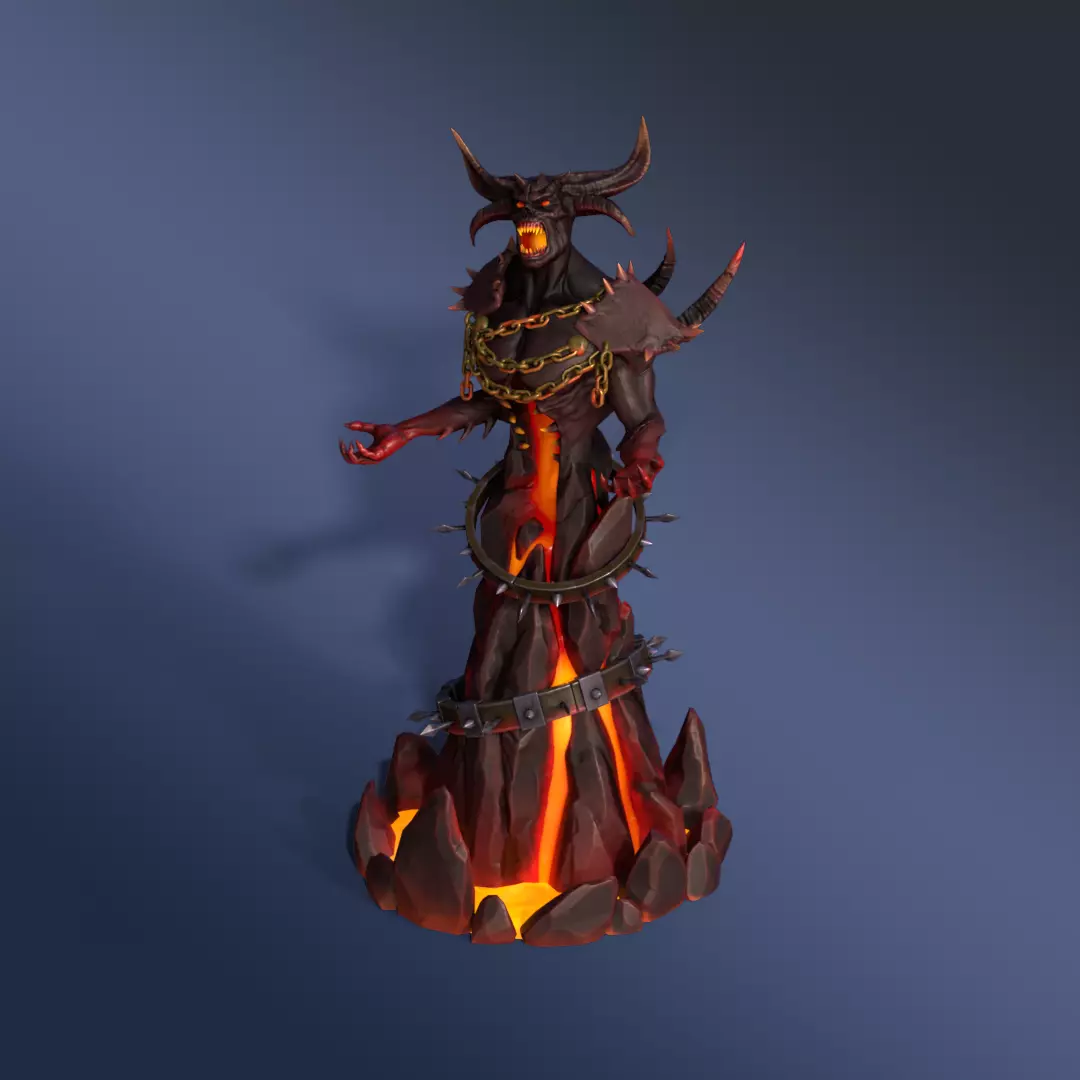 Briar Tower Rigged Animated Low-poly 3D model_0