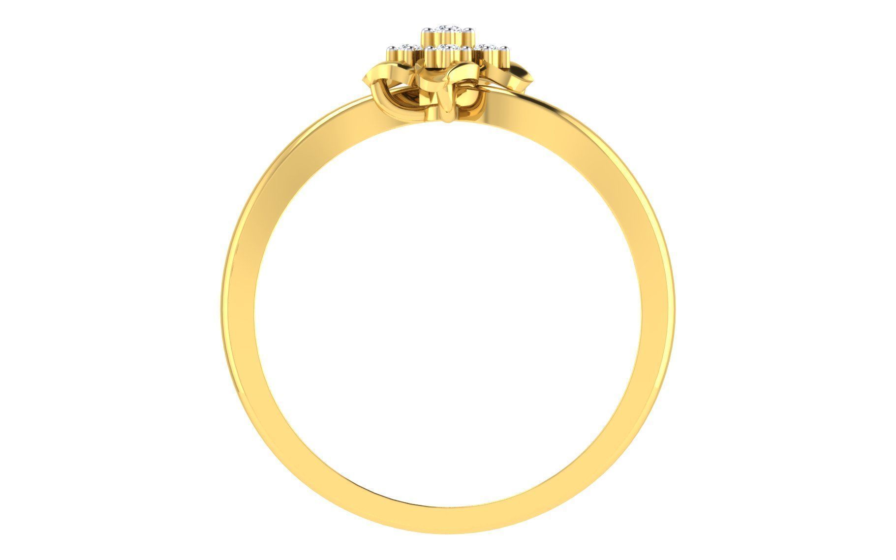 Women Ring Render 3dm STL OBJ FBX Details 3D print model_3