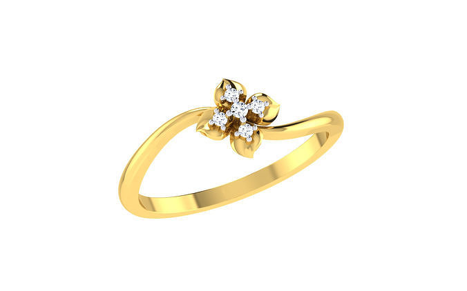 Women Ring Render 3dm STL OBJ FBX Details 3D print model