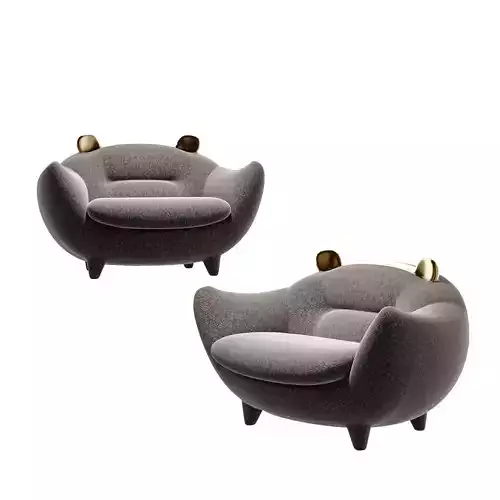Modern cartoon panda lounge chair