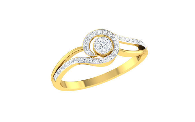 Women Ring Render 3dm STL OBJ FBX Details 3D print model