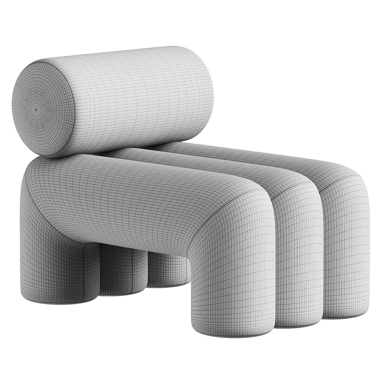 armchair 12 3D model_6