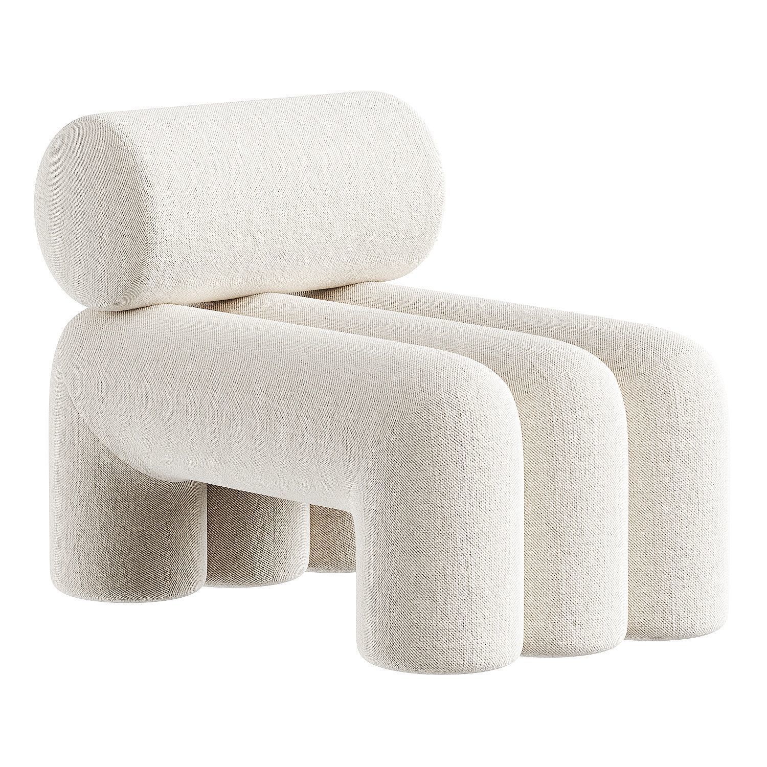 armchair 12 3D model_4