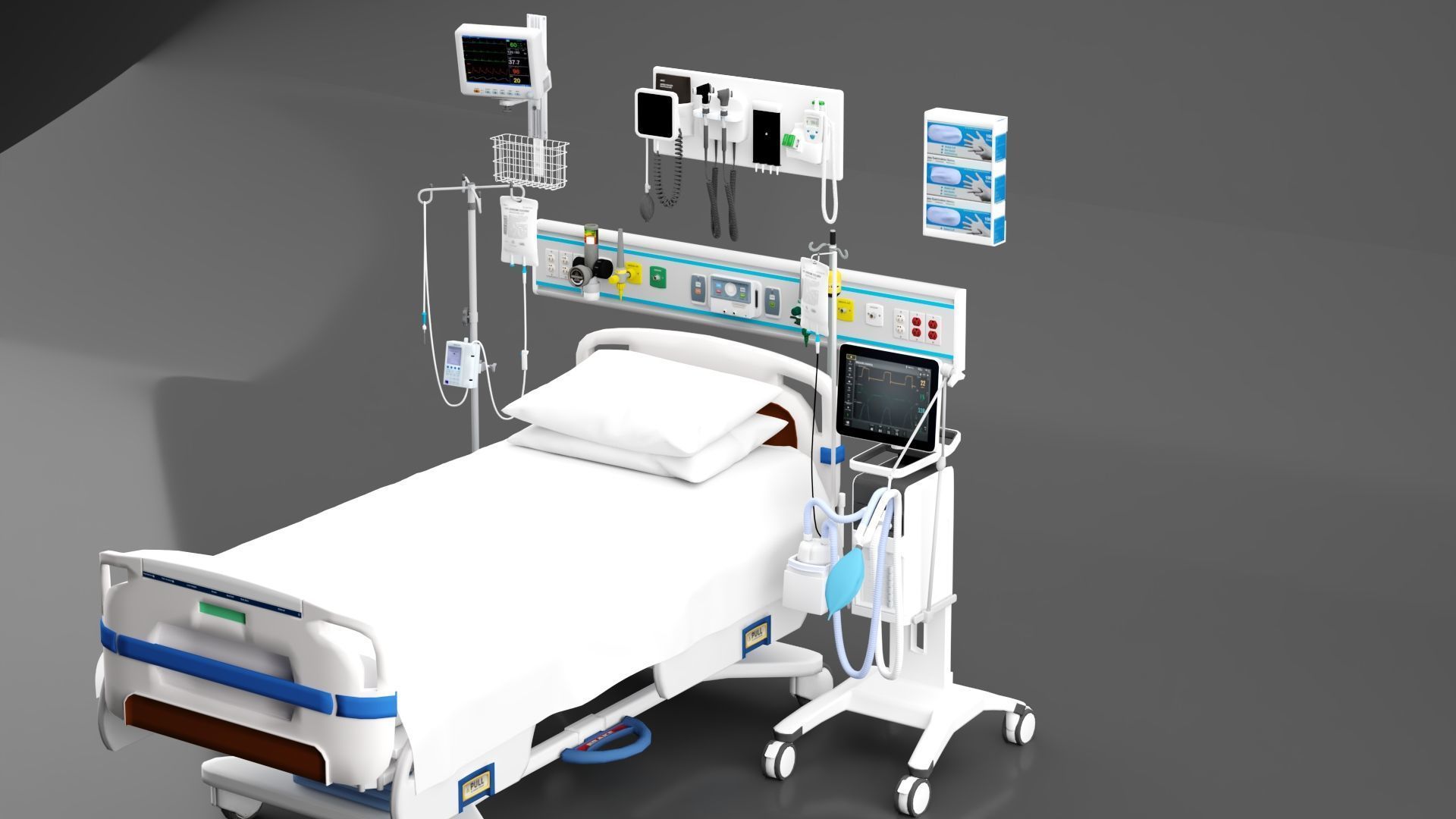 Intensive Care Unit Equipment 3D model_10