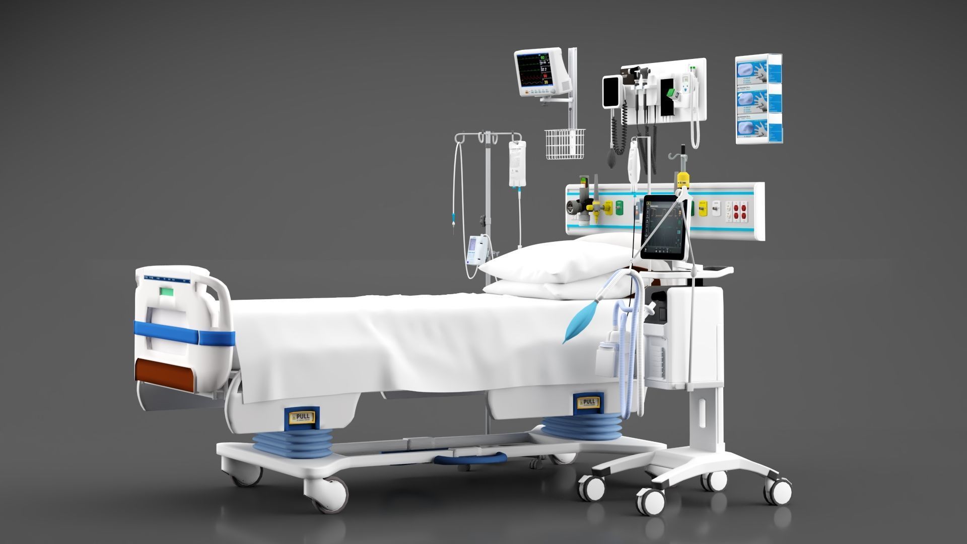 Intensive Care Unit Equipment 3D model_5