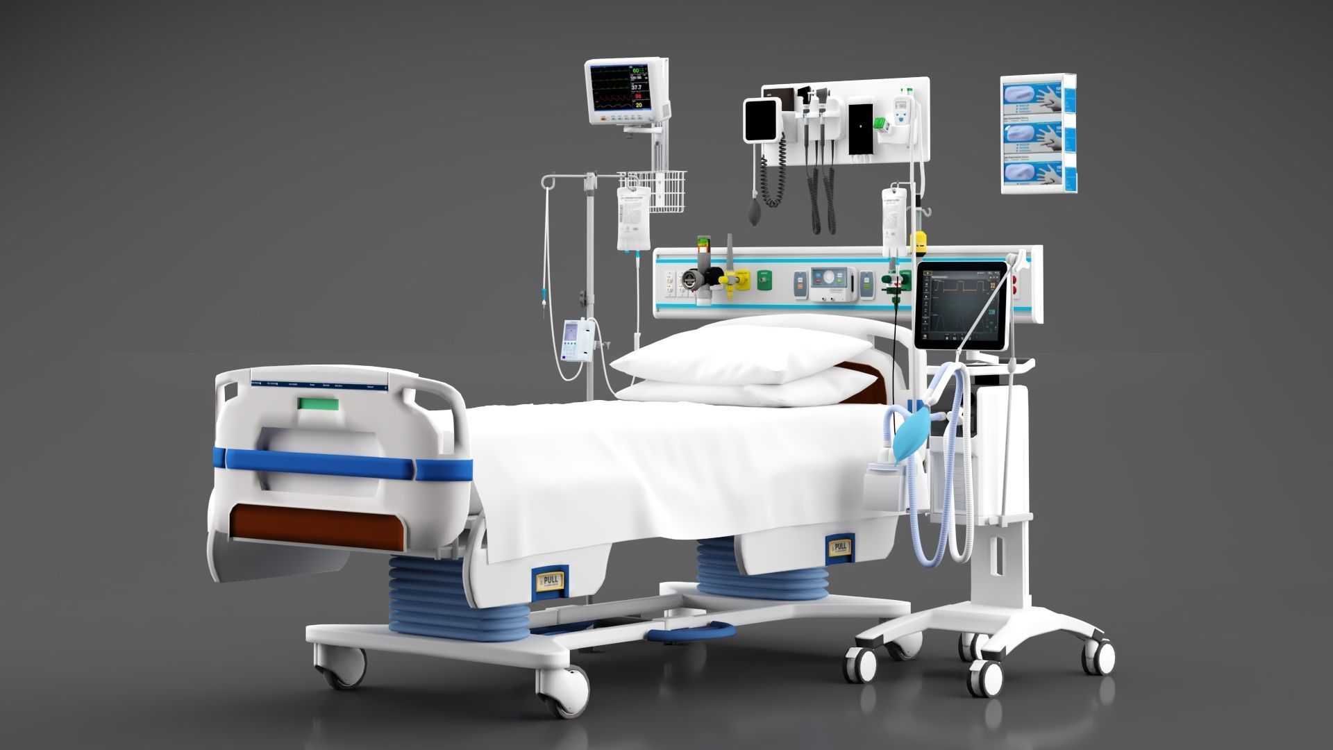 Intensive Care Unit Equipment 3D model_3