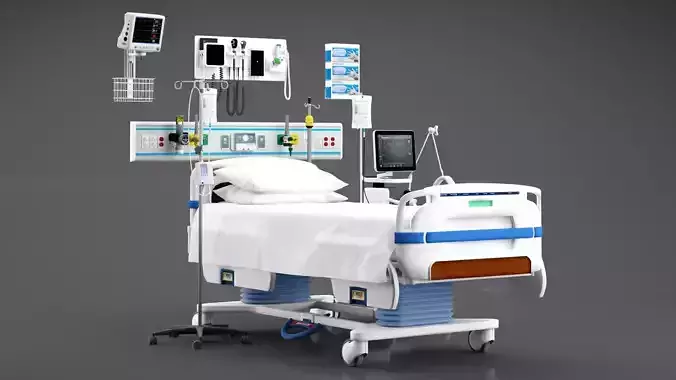 Intensive Care Unit Equipment 3D model