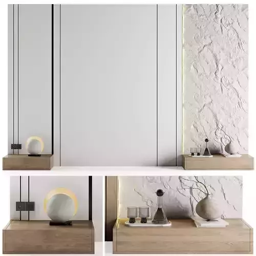 Headboard Wall Panel Composition 06