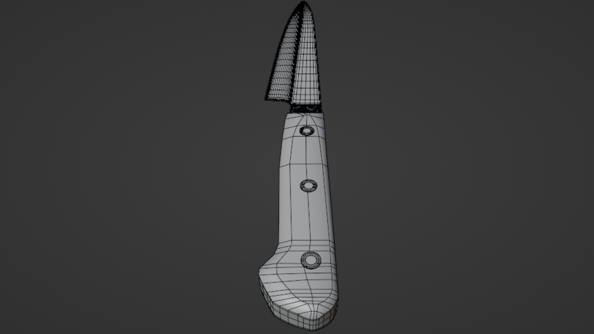 Knife 3D Low-poly 3D model_15