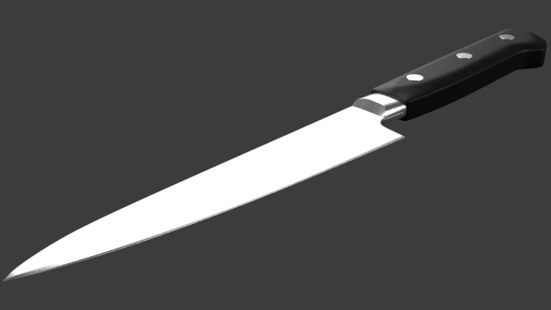 Knife 3D Low-poly 3D model_4