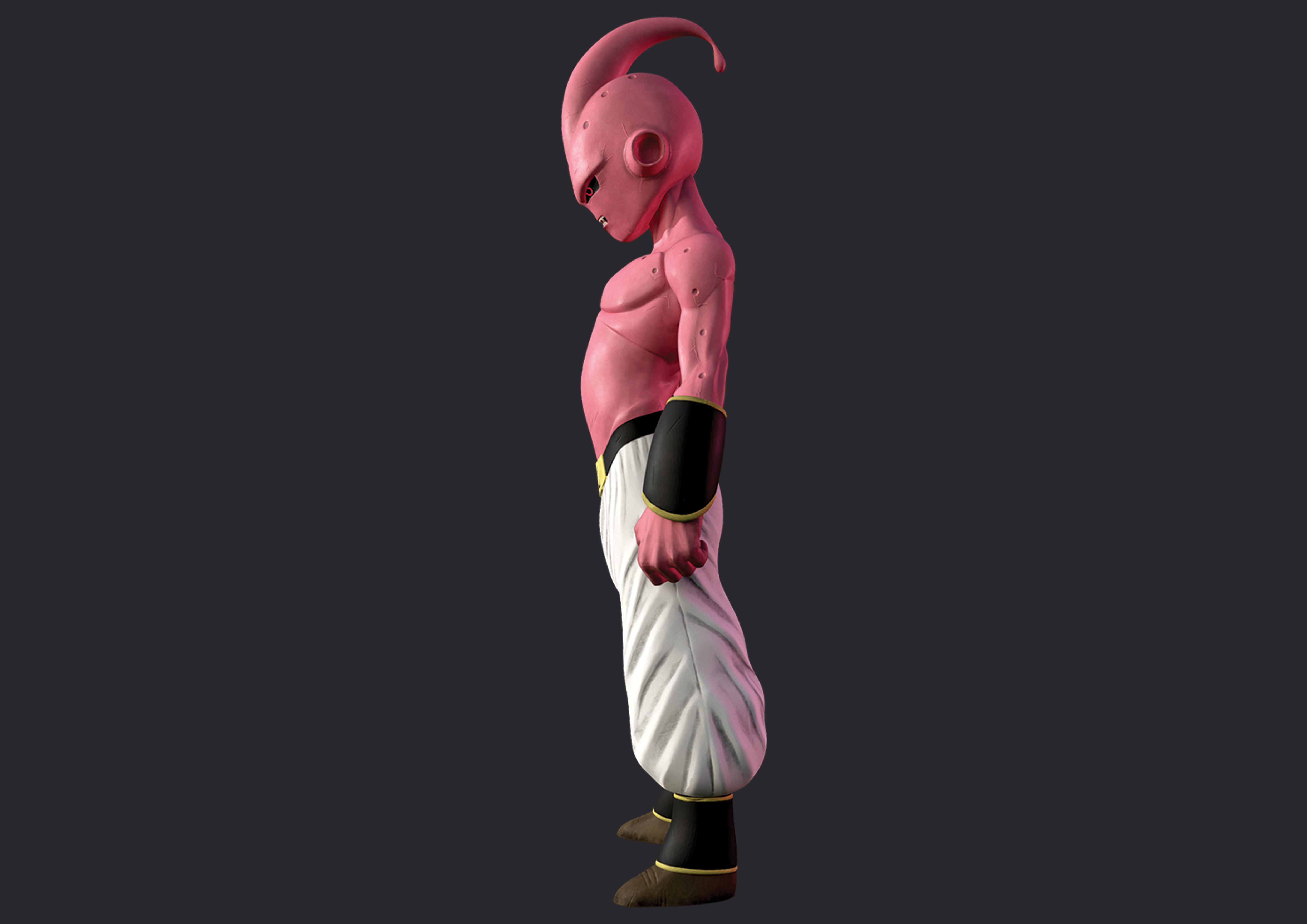 Dragon ball Z Majin Kid Buu for game Low-poly 3D model_4