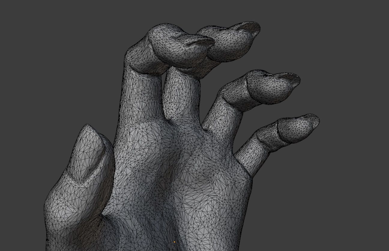 Hand Sculpture 3D model_4