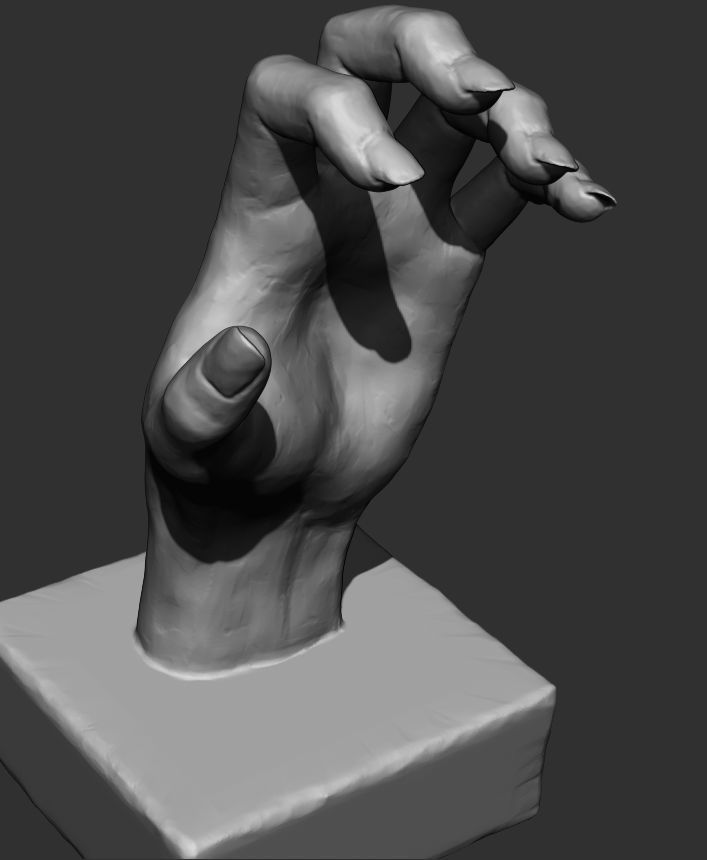 Hand Sculpture 3D model_2