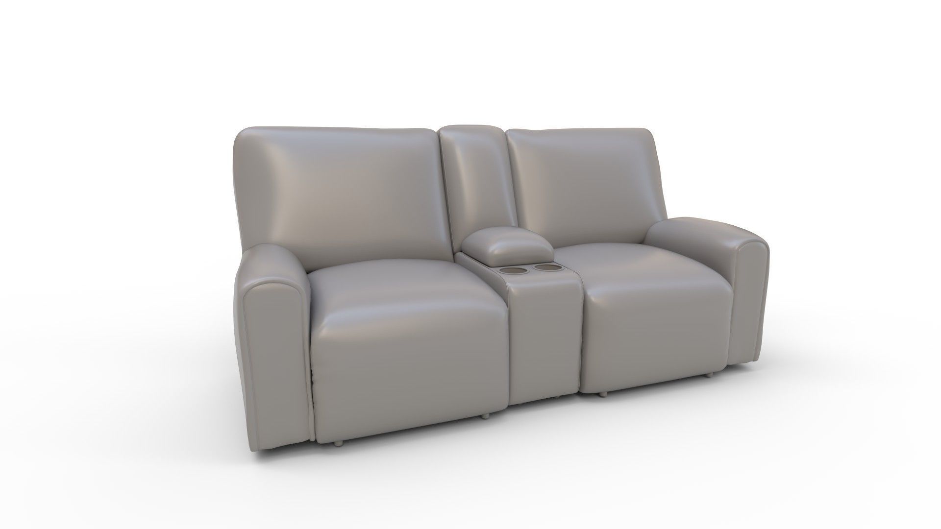 Easy-Going Stretch Recliner Loveseat  3D model_1