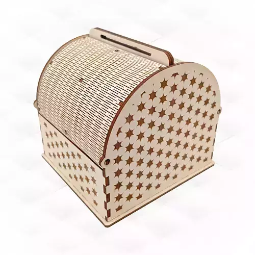 Gift box design laser cutting jewelry box 3D print model Gift box design laser cutting jewelry box 3D print model
