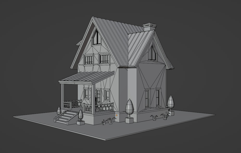 Low Ploy House III Low-poly 3D model_11